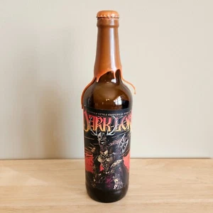 Dark Lord Day 2013 Beer Bottle Three Floyds Orange Wax Russian Imprl Stout Empty - Picture 1 of 8