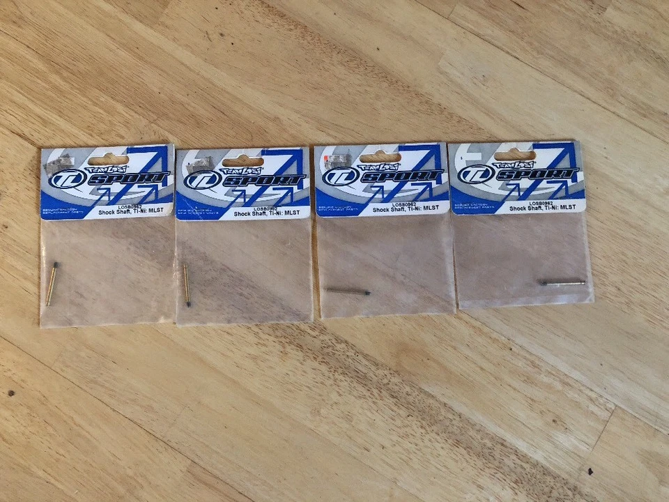 4 Pcs, Losi LOSB0962 Shock Shaft, TI-NI: MLST - Image 1 of 1