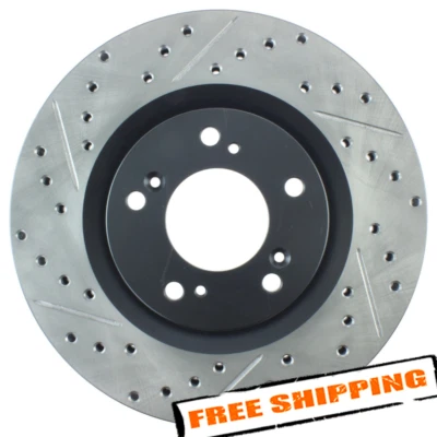 Rotor de freio dianteiro StopTech Sport perfurado e entalhado 1 peça para 00-09 Honda S2000 - Imagem 1 de 4