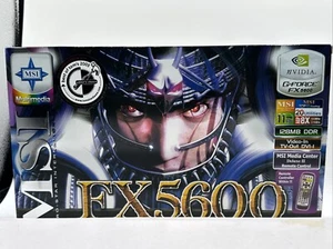 NVIDIA GeForce FX 5600 MSI Media Center Deluxe II VTDR 128 Graphics Card 2003 - Picture 1 of 11