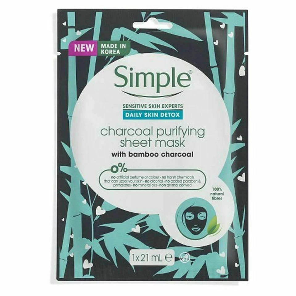 Simple Daily Detox Purifying Charcoal Mask 21Ml - Image 1 of 1