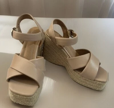 Novo BALTO Pink BALTO Espadrille Wedges-Workwear-Casual-Summer-Size US 6 - image 1 of 4