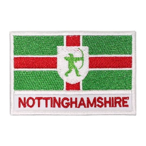 Nottinghamshire County Flag Iron/Sew on Embroidered Patch for Shirts - Bild 1 von 2