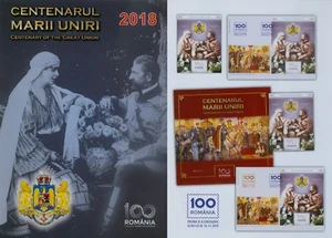 Rumänien 2018 Hohenzollern,König Ferdinand,Königin Maria Mi.Block 772 A,B,FDC - Bild 1 von 8