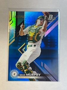 Sean Murphy 2019 Bowman Platinum Blue Refractor #ed /150 Prospect Rookie TOP-90