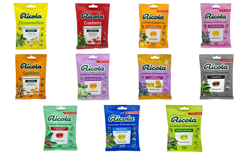 4x/9x genuine Ricola Swiss throat drops 🍫 many flavors ❗MIX & MATCH❗ TRACKED - Image 1 of 1
