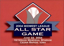 2004 Midwest League All-Star Rockwell Collins NNO Header Logo - NM Baseball Card