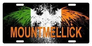 Irish Flag License Plate Ireland Eagle Emblem Mountmellick - Picture 1 of 1