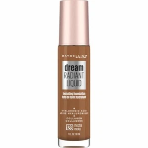 Maybelline Dream Radiant flüssige Foundation 1 Unze Hyaluronsäure/Kollagen Mokka - Bild 1 von 9