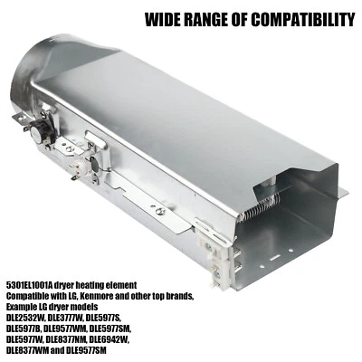 HULIOU 5301EL1001J 5301EL1001A For LG Dryer Heating Element Assembly 5301EL1001H USA