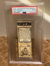 1935 1936 Diamond Matchbooks Bert Connolly PSA 2 Tan type1 Cover NEW CLEAN CASE 