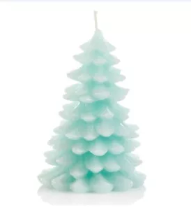 Christmas Tree Shaped Candle Green Xmas Decoration New - Picture 1 of 24