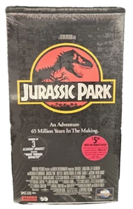 Factory Sealed 1993 Steven Spielberg JURASSIC PARK VHS - Picture 1 of 7