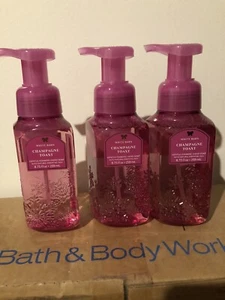 BATH AND BODY WORKS X3 CHAMPAGNE TOAST GENTLE FOAMING HAND SOAP - Picture 1 of 2