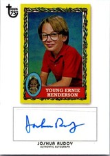 2013 Topps 75th Anniversary Autographs Rainbow Foil #NNO Joshua Rudoy /150 043-M