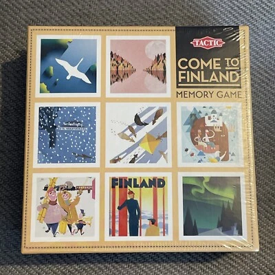 Come To Finland Memory Game New Sealed 2020 Tactic 3+ Rare Travel Poster Game - Image 1 of 3