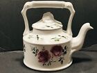 Vintage Arthur Wood Staffordshire England 7” Roses Lidded Porcelain Teapot