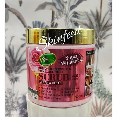💯 AUTHENTIC Veet Gold Super Whitening Face & Body Corrector  Scrub 500g X 1👌 - Image 1 of 2