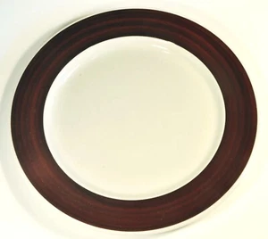 4er Set Villeroy & Boch 8 5/16" Salatteller Septfontaines brauner Rand Luxemburg - Bild 1 von 3