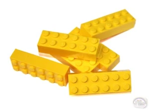 LEGO Classic - 3-Buck Bag - 2x6 Brick - 6-Pcs - Yellow - New - (2456) - Picture 1 of 4