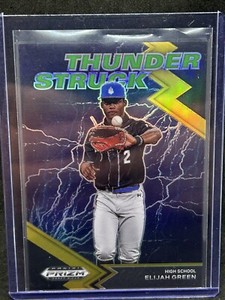 2022 Panini Prizm Draft Picks Thunder Struck Gold Elijah Green #/10 1st Round
