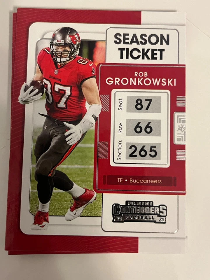 7x ROB GRONKOWSKI 2021 Panini Contenders Football LOT #93 - Image 1 of 1