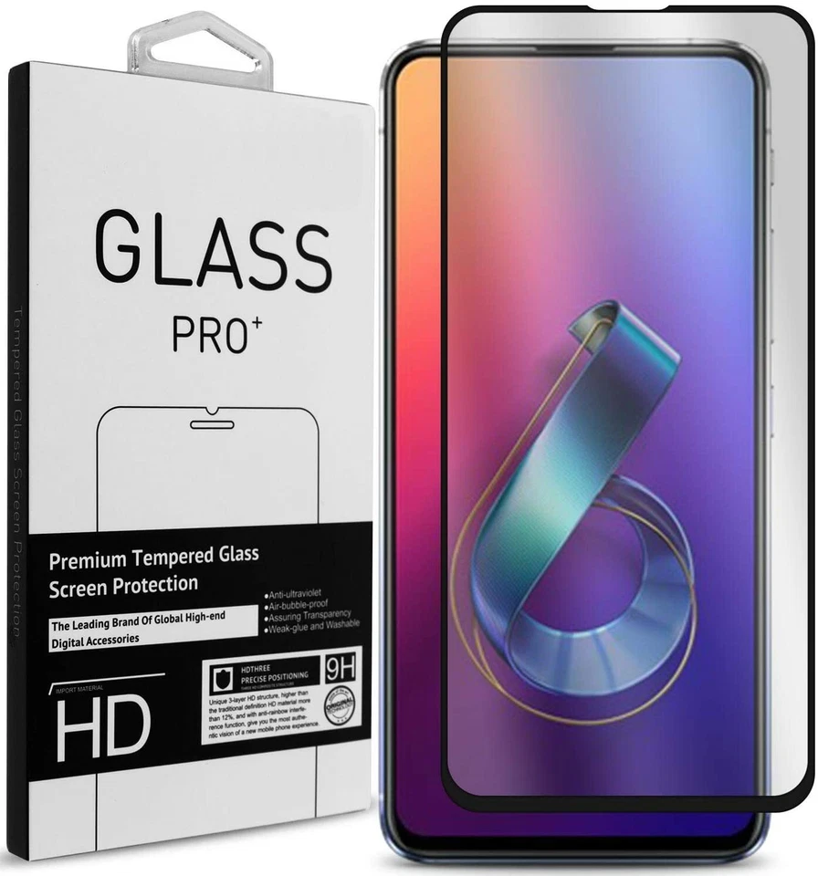 ASUS Full Screen Coverage Zenfone 8 Flip,8,7,6 Tempered Glass Screen Protector  - Image 1 of 1