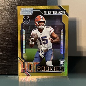 2023 Panini Score Anthony Richardson Gold Hot Rookies RC /50 Colts #6 Y46