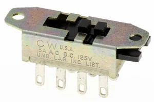 5X-CW G-128L DP3P Top Actuated Panel Mount Mini Slide Switch 0.5A/125VAC NOS - Bild 1 von 3