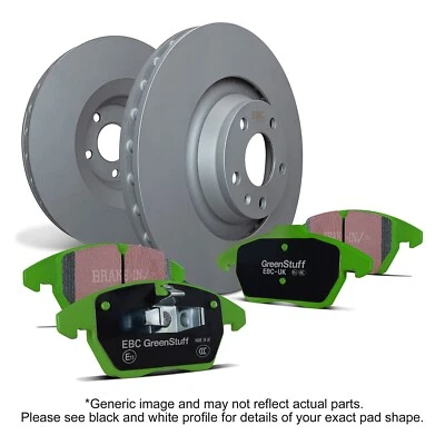 Kits de almohadillas Greenstuff EBC S14 y rotores RK para 02-04 HONDA CR-V 2.40 Foto 1 de 4