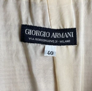 Vintage GIORGIO ARMANI Blazer Jacke 90er 90s Nineties Perlmutt Knopf S - Bild 1 von 20