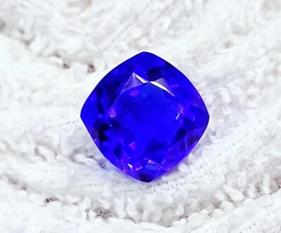 Cushion Cut Blue Sapphire 5.75 Ct Certified Loose Gemstone With Free Gift - Image 1 of 4
