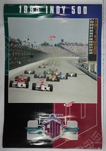 1995 Indianapolis 500 Event Promo Collector Poster Indy 500 IndyCar Al Unser Jr - Picture 1 of 9