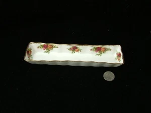 ROYAL ALBERT OLD COUNTRY ROSES 8" MINT / OLIVE DISH - Picture 1 of 2
