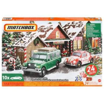 Mattel HLH04 - Matchbox - Advendskalender 2023, 10 Autos und Zubehör - Bild 1 von 4