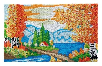 Autumn Scenery Rug Latch Hooking Kit (85x58cm) - Image 1 of 4