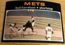 1971 Topps Bud Harrelson Baseball Card #355 Mets Shortstop Low-Grade Good