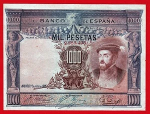 1000 Pesetas, 1925 ''Carlos I''  Serie inferior a 3646000 - Imagen 1 de 2