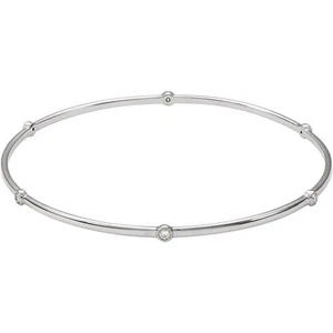 Conjunto de bisel de diamantes brazalete de 8" en plata de ley (1/4 qt. tw.) - Imagen 1 de 1