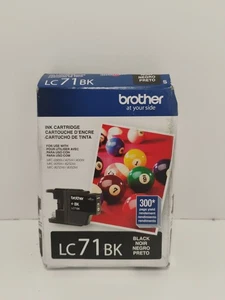 New Genuine Brother LC71bk Black Ink Cartridge - Picture 1 of 2
