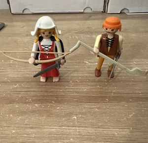 PLAYMOBIL MITTELALTER DORF BAUER und Frau FIGUR  - Bild 1 von 4