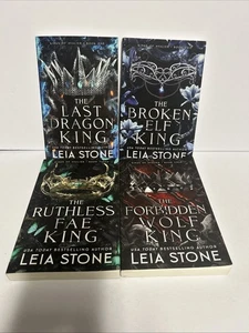 Leia Stone Kings Of Avalier Series Books 1 2 3 4 Dragon Elf Fae Wolf King TPB - Picture 1 of 16