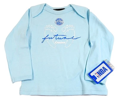 Detroit Pistons Future Center Adidas NBA Baby LS Shirt Blue New 24 Months - Image 1 of 2