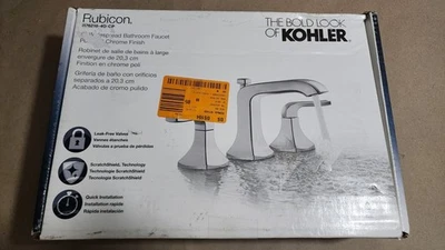Kohler Rubicon 8 pulgadas Grifo de baño amplio de 2 manijas - Cromo pulido Foto 1 de 4