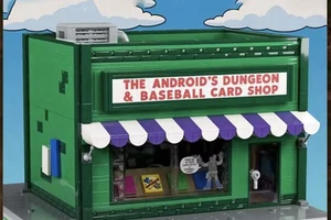 Simpson MOC THE ANDROID'S DUNGEON & BASEBALL CARD SHOP Building Blocks 1229 - Picture 1 of 2