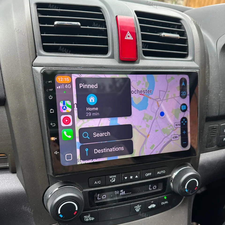 2+64G Android15 Stereo Radio CarPlay For Honda CRV 2007-2011 GPS BT RDS Sat Nav - Image 1 of 4