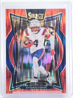 ANTONIO GIBSON 2024 SELECT CONCOURSE RED SHOCK PRIZM PATRIOTS /249 Q0819 - Image 1 of 2