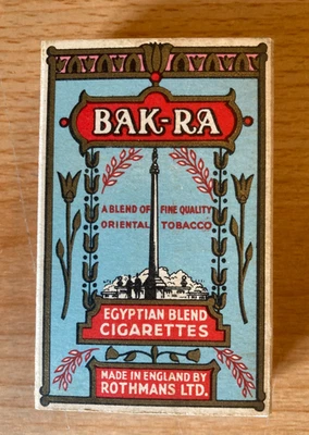 Vintage Rothman's "Bak-Ra" Cigarette Packet - Image 1 of 4