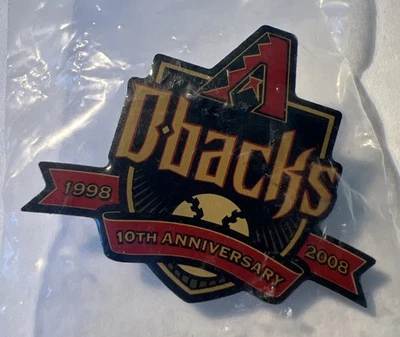 Arizona Diamondbacks 1998-2008 10th Anniversary Baseball Hat Lapel Pin. K - Image 1 of 3