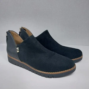 Dr Scholls Be Free Size 7 M Black Vegan Insane Shootie Bootie Ankle Zip Shoes - Picture 1 of 12